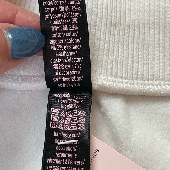 SOLD Victoria Secret cotton blend drawstring sweat pants Sz M - Picture 7 of 8